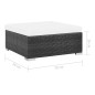 vidaXL Set muebles de jardín 8 piezas y cojines ratán sintético negro vidaXL Set muebles de jardín 8 piezas y cojines ratán sintético negro