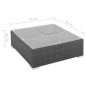 vidaXL Set muebles de jardín 8 piezas y cojines ratán sintético negro vidaXL Set muebles de jardín 8 piezas y cojines ratán sintético negro