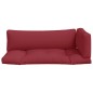 vidaXL Cojines para palets 3 unidades tela rojo vidaXL Cojines para palets 3 unidades tela rojo