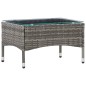 vidaXL Set de muebles de jardín 4 pzas y cojines ratán sintético gris vidaXL Set de muebles de jardín 4 pzas y cojines ratán sintético gris