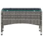 vidaXL Set de muebles de jardín 4 pzas y cojines ratán sintético gris vidaXL Set de muebles de jardín 4 pzas y cojines ratán sintético gris