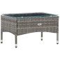 vidaXL Set de muebles de jardín 4 pzas y cojines ratán sintético gris vidaXL Set de muebles de jardín 4 pzas y cojines ratán sintético gris
