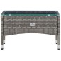 vidaXL Set de muebles de jardín 4 pzas y cojines ratán sintético gris vidaXL Set de muebles de jardín 4 pzas y cojines ratán sintético gris