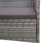 vidaXL Set de muebles de jardín 4 pzas y cojines ratán sintético gris vidaXL Set de muebles de jardín 4 pzas y cojines ratán sintético gris