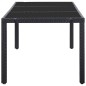 vidaXL Juego de comedor para jardín 9 piezas ratán sintético negro