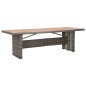 vidaXL Set de comedor de jardín 9 pzas y cojines ratán sintético gris vidaXL Set de comedor de jardín 9 pzas y cojines ratán sintético gris