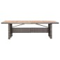 vidaXL Set de comedor de jardín 9 pzas y cojines ratán sintético gris vidaXL Set de comedor de jardín 9 pzas y cojines ratán sintético gris
