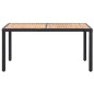 vidaXL Set comedor de jardín 7 piezas y cojines ratán sintético negro vidaXL Set comedor de jardín 7 piezas y cojines ratán sintético negro