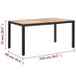 vidaXL Set comedor de jardín 7 piezas y cojines ratán sintético negro vidaXL Set comedor de jardín 7 piezas y cojines ratán sintético negro