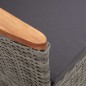 vidaXL Set de comedor de jardín 7 pzas y cojines ratán sintético gris vidaXL Set de comedor de jardín 7 pzas y cojines ratán sintético gris