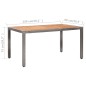 vidaXL Set de comedor de jardín 7 pzas y cojines ratán sintético gris vidaXL Set de comedor de jardín 7 pzas y cojines ratán sintético gris