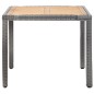 vidaXL Set de comedor para jardín 5 pzas cojines ratán sintético gris vidaXL Set de comedor para jardín 5 pzas cojines ratán sintético gris