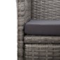 vidaXL Sillas reclinables jardín y cojines 2 uds ratán sintético gris vidaXL Sillas reclinables jardín y cojines 2 uds ratán sintético gris