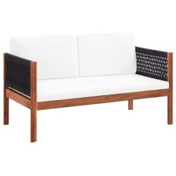 vidaXL Juego de muebles de jardín 4 piezas madera maciza de acacia