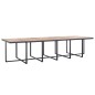 vidaXL Set comedor de jardín 17 piezas y cojines ratán sintético negro vidaXL Set comedor de jardín 17 piezas y cojines ratán sintético negro