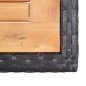 vidaXL Set comedor de jardín 17 piezas y cojines ratán sintético negro vidaXL Set comedor de jardín 17 piezas y cojines ratán sintético negro