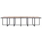 vidaXL Set comedor de jardín 17 piezas y cojines ratán sintético negro vidaXL Set comedor de jardín 17 piezas y cojines ratán sintético negro