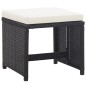 vidaXL Set comedor de jardín 17 piezas y cojines ratán sintético negro vidaXL Set comedor de jardín 17 piezas y cojines ratán sintético negro