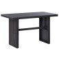 vidaXL Set de muebles de jardín 3 pzas y cojines ratán sintético negro