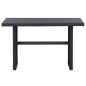 vidaXL Set de muebles de jardín 3 pzas y cojines ratán sintético negro