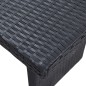 vidaXL Set de muebles de jardín 3 pzas y cojines ratán sintético negro