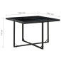 vidaXL Set comedor de jardín 9 piezas y cojines ratán sintético negro vidaXL Set comedor de jardín 9 piezas y cojines ratán sintético negro