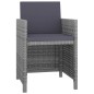 vidaXL Set comedor de jardín 13 piezas y cojines ratán sintético gris vidaXL Set comedor de jardín 13 piezas y cojines ratán sintético gris