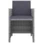 vidaXL Set comedor de jardín 13 piezas y cojines ratán sintético gris vidaXL Set comedor de jardín 13 piezas y cojines ratán sintético gris