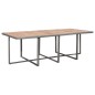 vidaXL Set comedor de jardín 13 piezas y cojines ratán sintético gris 