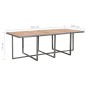 vidaXL Set comedor de jardín 13 piezas y cojines ratán sintético gris 