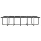 vidaXL Set de comedor de jardín 17 pzas y cojines ratán sintético gris vidaXL Set de comedor de jardín 17 pzas y cojines ratán sintético gris