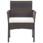 vidaXL Sillones de jardín con cojines 2 unidades ratán sintético marrón vidaXL Sillones de jardín con cojines 2 unidades ratán sintético marrón