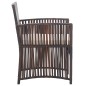 vidaXL Sillones de jardín con cojines 2 unidades ratán sintético marrón vidaXL Sillones de jardín con cojines 2 unidades ratán sintético marrón