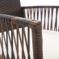 vidaXL Sillones de jardín con cojines 2 unidades ratán sintético marrón vidaXL Sillones de jardín con cojines 2 unidades ratán sintético marrón