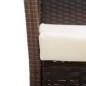 vidaXL Sillones de jardín con cojines 2 unidades ratán sintético marrón vidaXL Sillones de jardín con cojines 2 unidades ratán sintético marrón