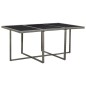 vidaXL Set de comedor de jardín 11 pzas y cojines ratán sintético gris vidaXL Set de comedor de jardín 11 pzas y cojines ratán sintético gris