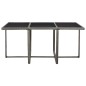 vidaXL Set de comedor de jardín 11 pzas y cojines ratán sintético gris vidaXL Set de comedor de jardín 11 pzas y cojines ratán sintético gris
