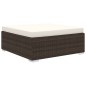 vidaXL Set muebles de jardín 13 pzas y cojines ratán sintético marrón vidaXL Set muebles de jardín 13 pzas y cojines ratán sintético marrón