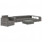 vidaXL Set de muebles de jardín 8 pzas y cojines ratán sintético gris vidaXL Set de muebles de jardín 8 pzas y cojines ratán sintético gris