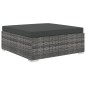 vidaXL Set de muebles de jardín 8 pzas y cojines ratán sintético gris vidaXL Set de muebles de jardín 8 pzas y cojines ratán sintético gris