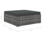 vidaXL Set de muebles de jardín 8 pzas y cojines ratán sintético gris vidaXL Set de muebles de jardín 8 pzas y cojines ratán sintético gris