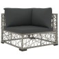 vidaXL Set de muebles de jardín 6 pzas y cojines ratán sintético gris vidaXL Set de muebles de jardín 6 pzas y cojines ratán sintético gris