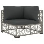 vidaXL Set de muebles de jardín 6 pzas y cojines ratán sintético gris vidaXL Set de muebles de jardín 6 pzas y cojines ratán sintético gris