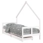 vidaXL Estructura cama niños con cajones madera pino blanco 80x200 cm vidaXL Estructura cama niños con cajones madera pino blanco 80x200 cm