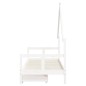 vidaXL Estructura cama niños con cajones madera pino blanco 80x200 cm vidaXL Estructura cama niños con cajones madera pino blanco 80x200 cm