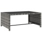 vidaXL Tumbonas con mesita 2 unidades ratán sintético gris vidaXL Tumbonas con mesita 2 unidades ratán sintético gris