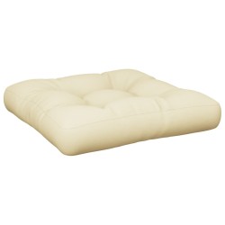 vidaXL Cojín para sofá de palets tela crema 60x61,5x10 cm