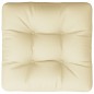vidaXL Cojín para sofá de palets tela crema 60x61,5x10 cm