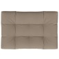 vidaXL Cojín de asiento de jardín de tela gris taupe 120x80x12 cm vidaXL Cojín de asiento de jardín de tela gris taupe 120x80x12 cm