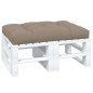 vidaXL Cojín de asiento de jardín de tela gris taupe 120x80x12 cm vidaXL Cojín de asiento de jardín de tela gris taupe 120x80x12 cm